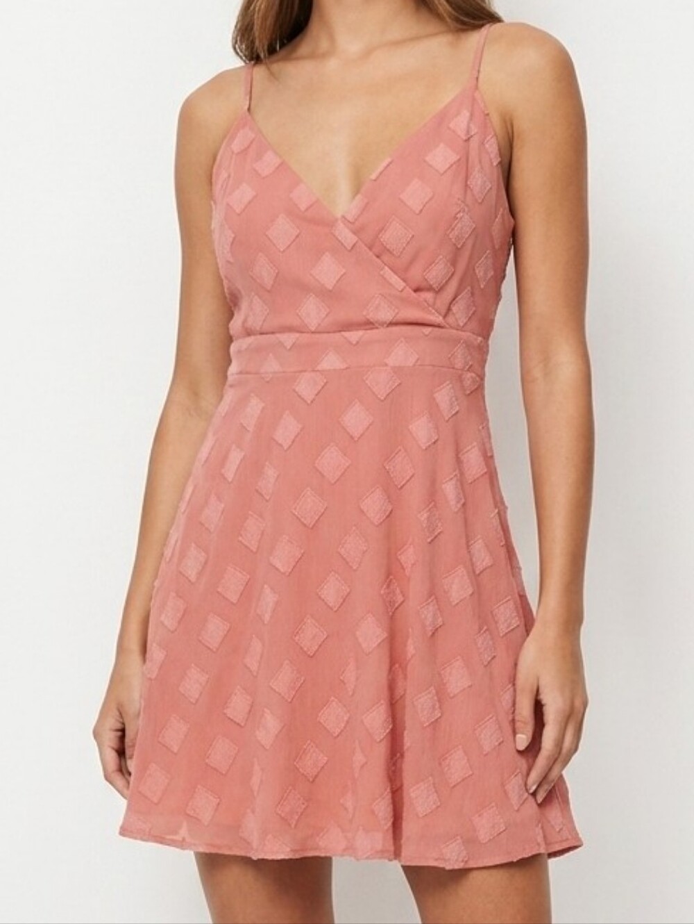 Dynamite coral pink sleeveless mini dress